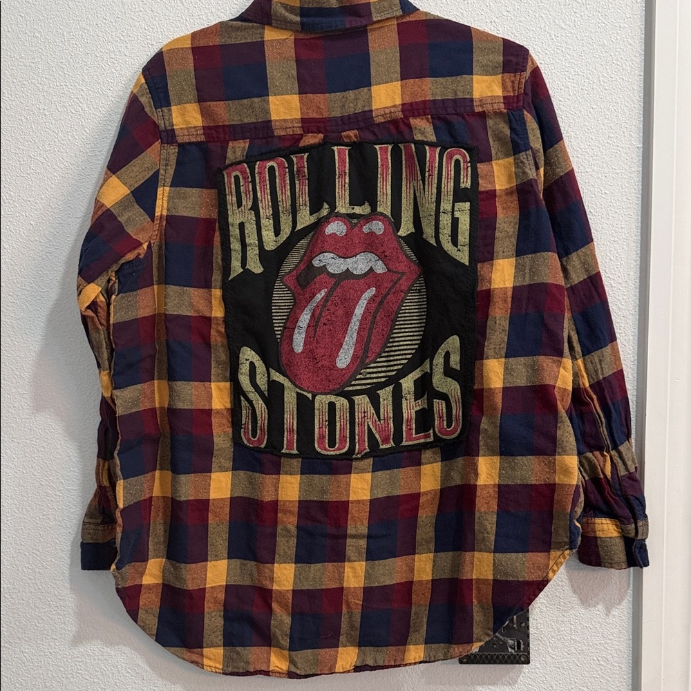 HANDMADE Rolling Stones flannel